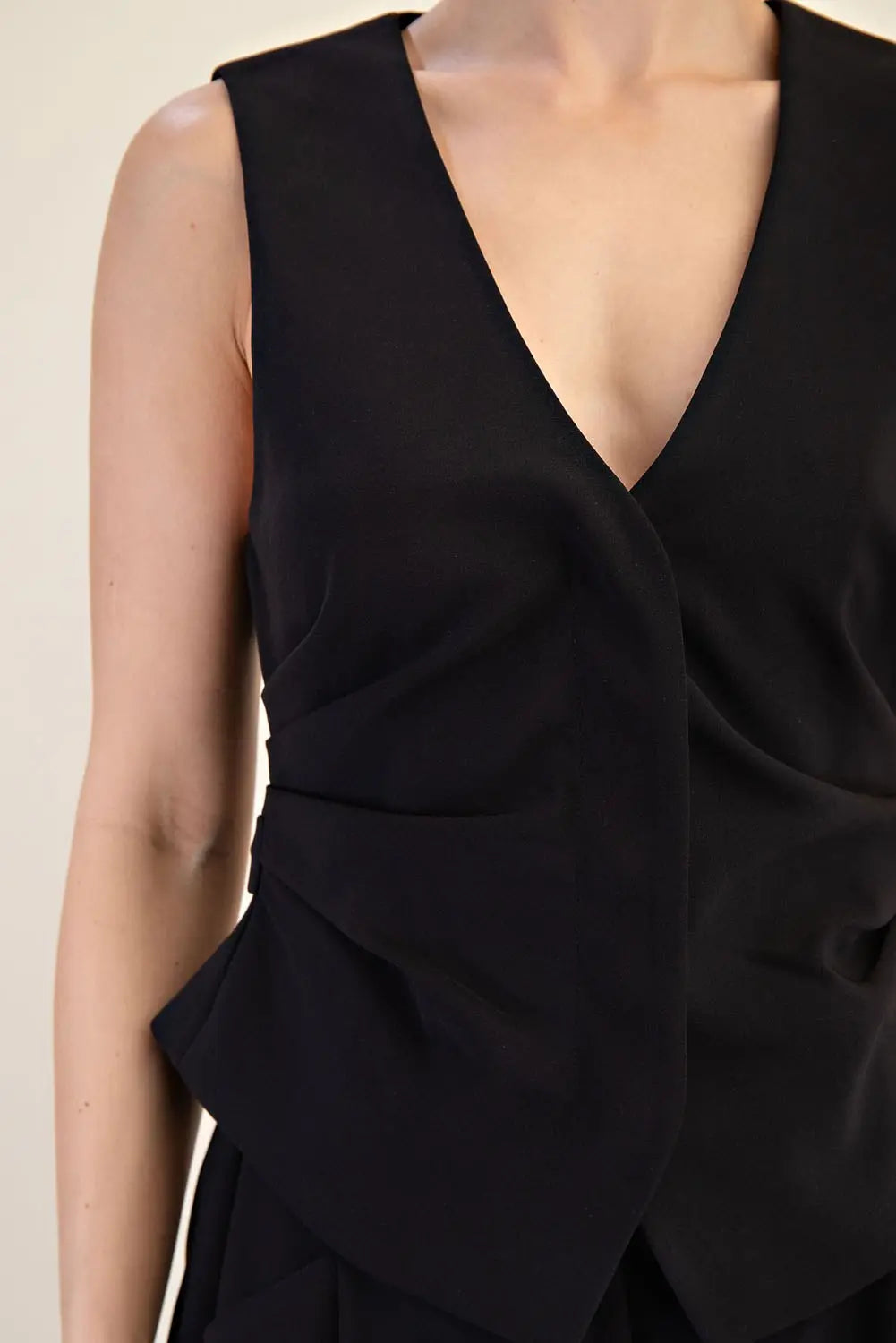 Black Tailored Vest