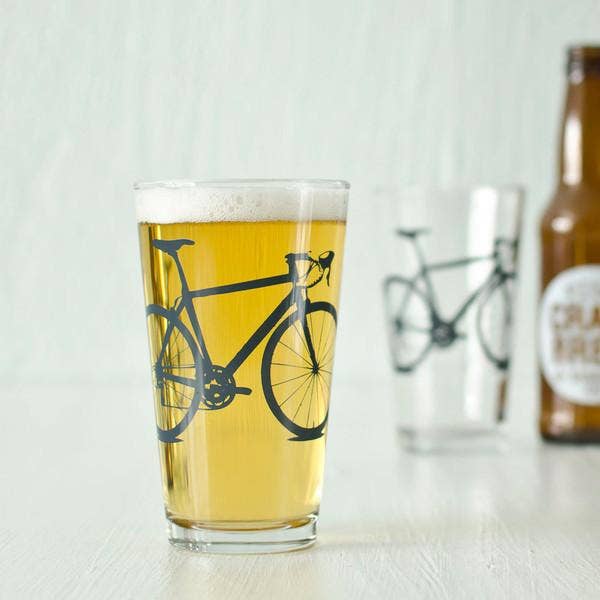 Bicycle Pint Glass