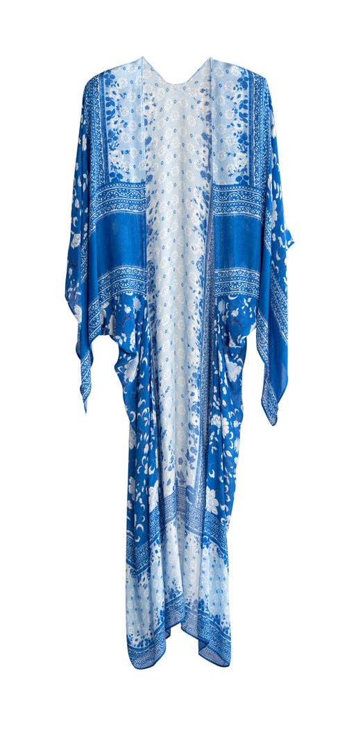 Blue Mosaic Kimono