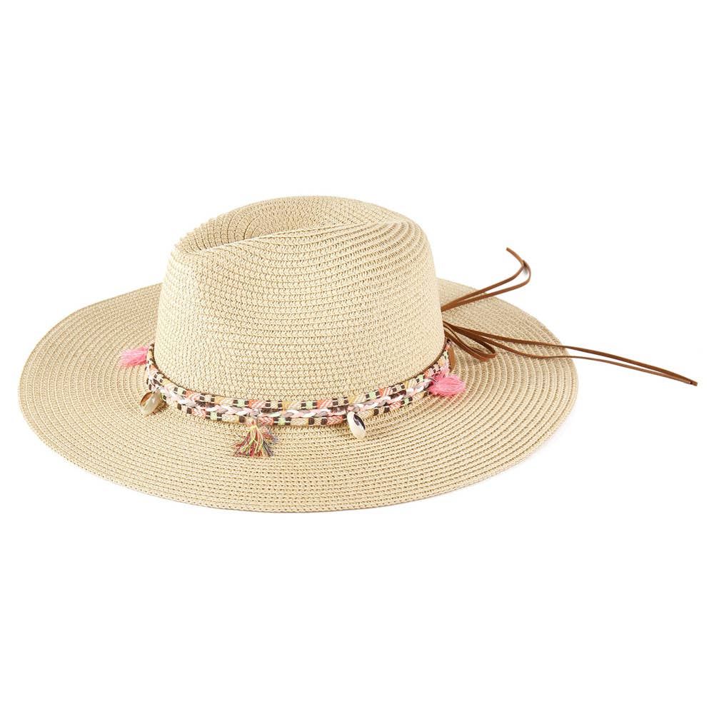 Beige Boho Sun Hat
