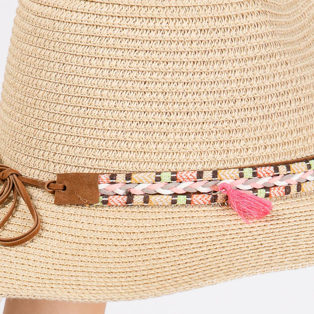Beige Boho Sun Hat