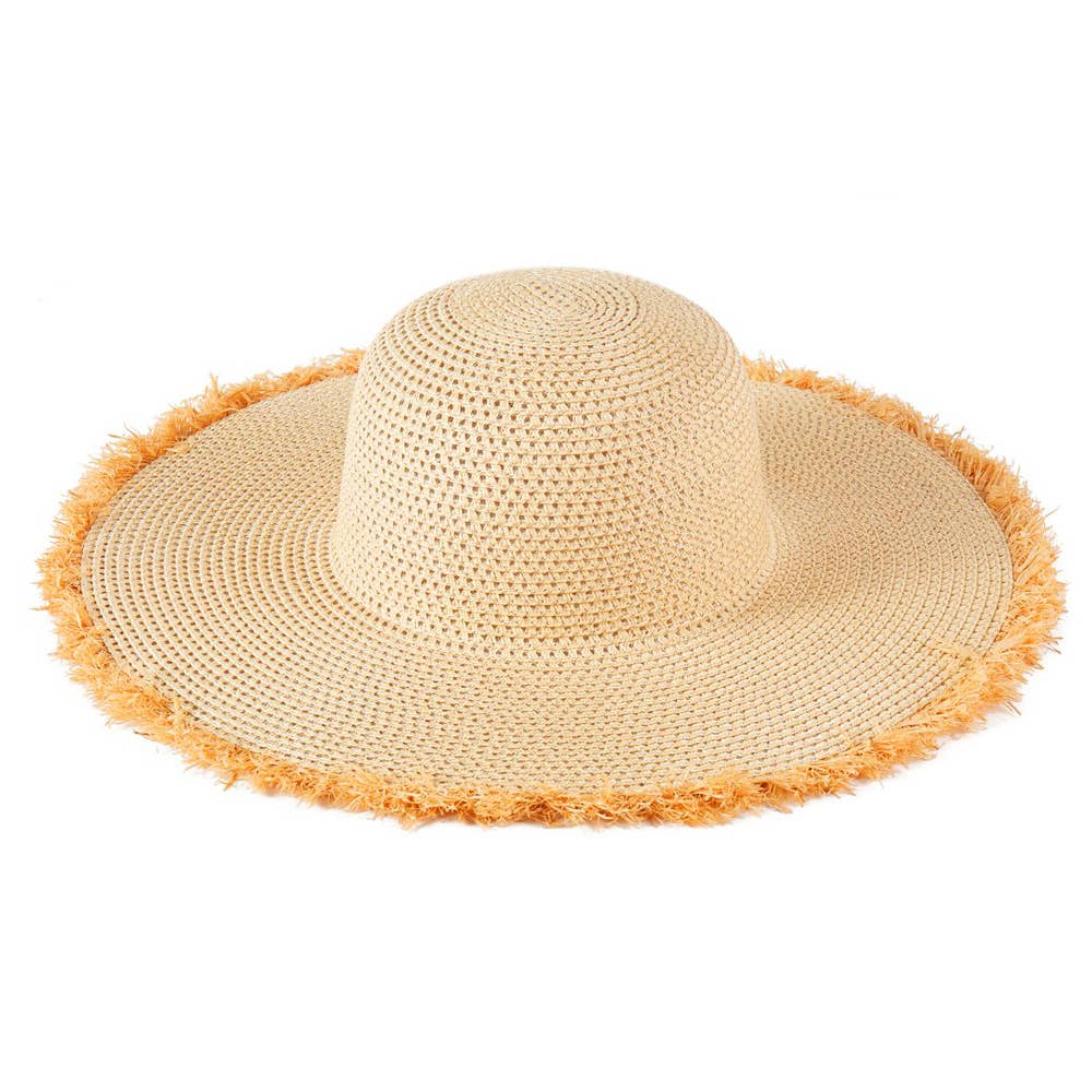 Beige Straw Sun Hat