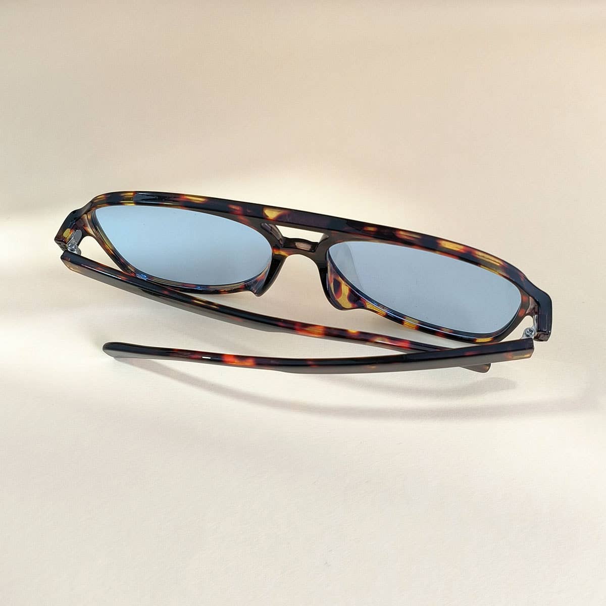 Vintage Double Bridge Aviator Sunglasses_CWASG0113: LIGHTBLACK / (OS) 1