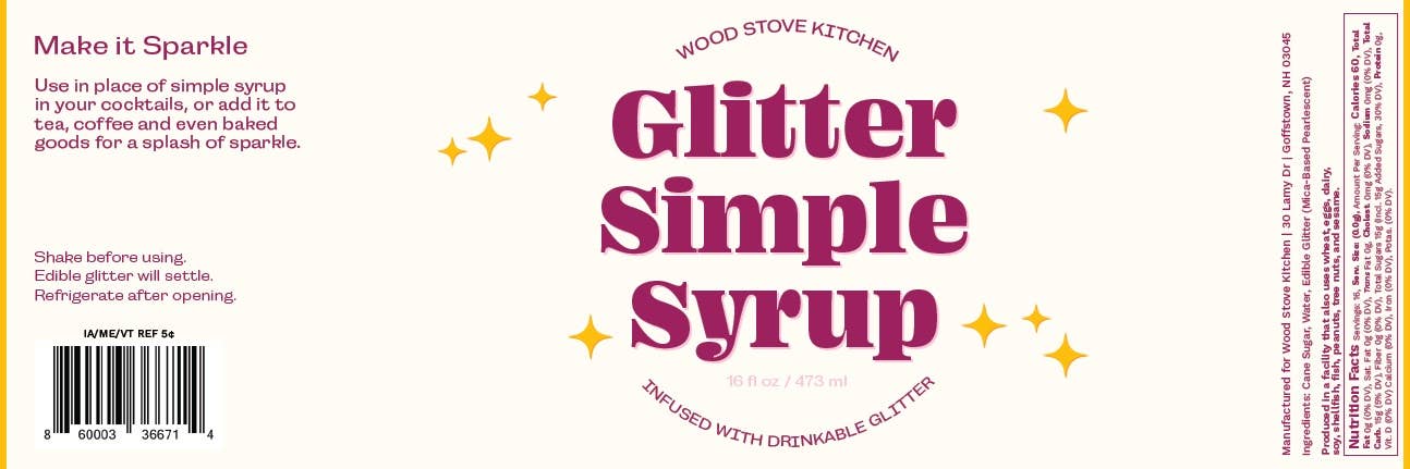 Glitter Simple Syrup