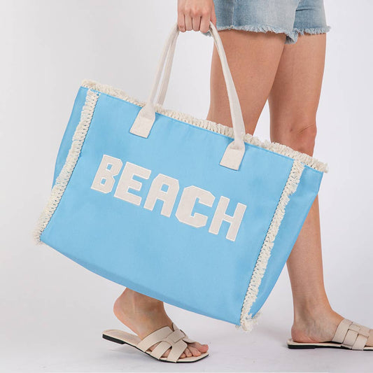 Blue Beach Tote
