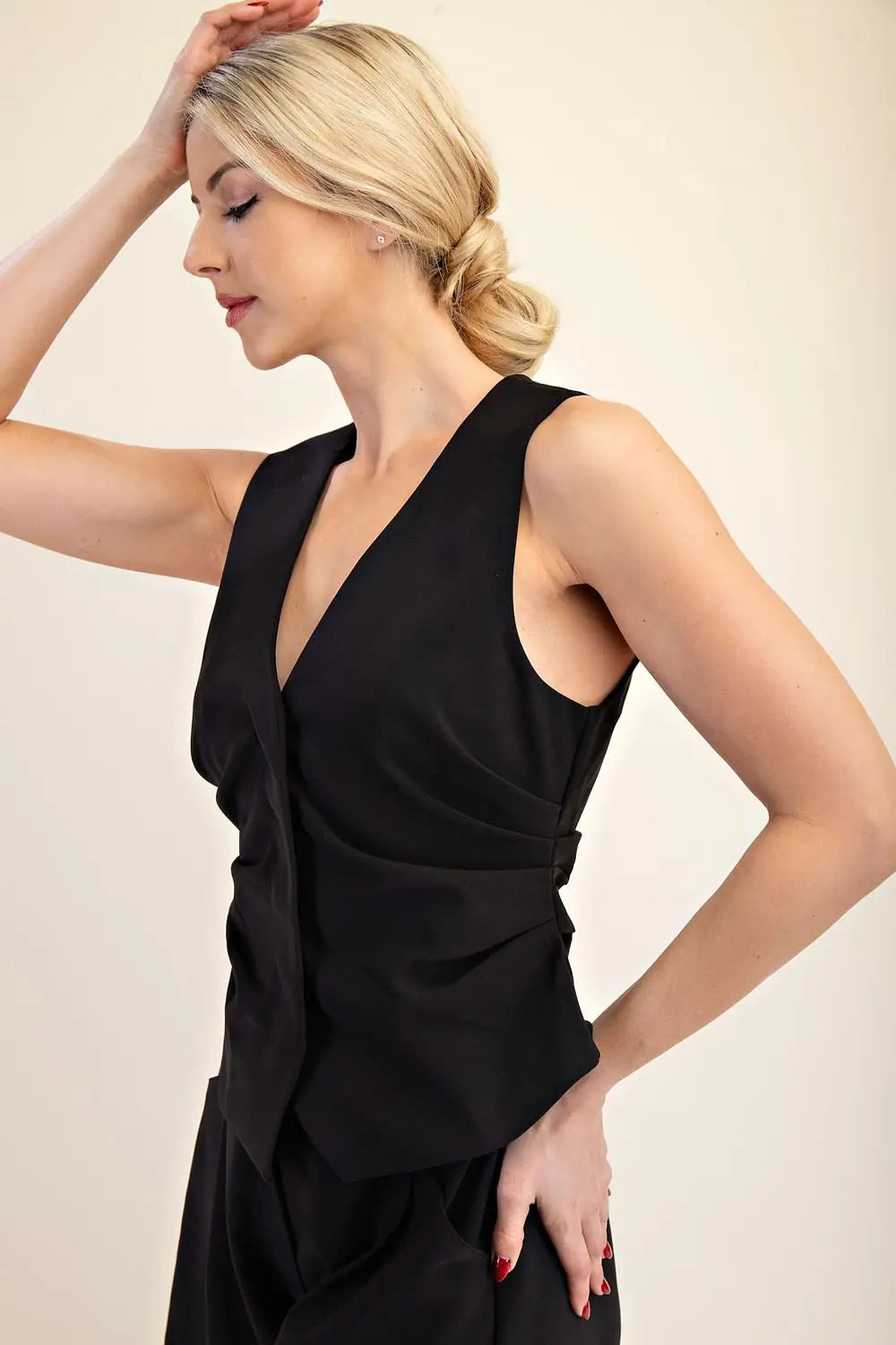 Black Tailored Vest