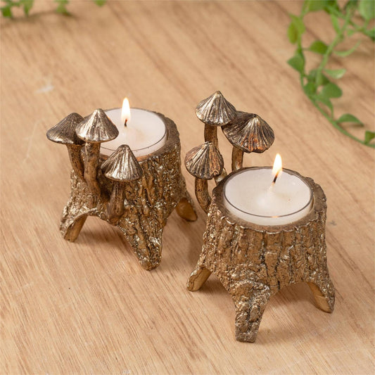 Mushroom Tea Light Holder