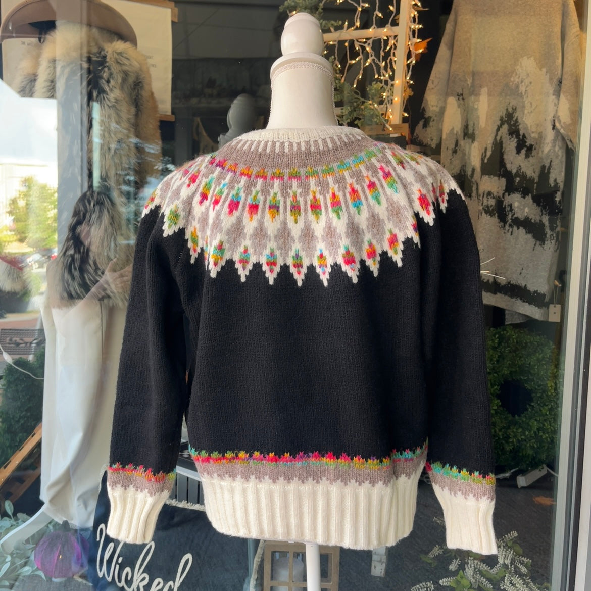 Colorful Knit Sweater