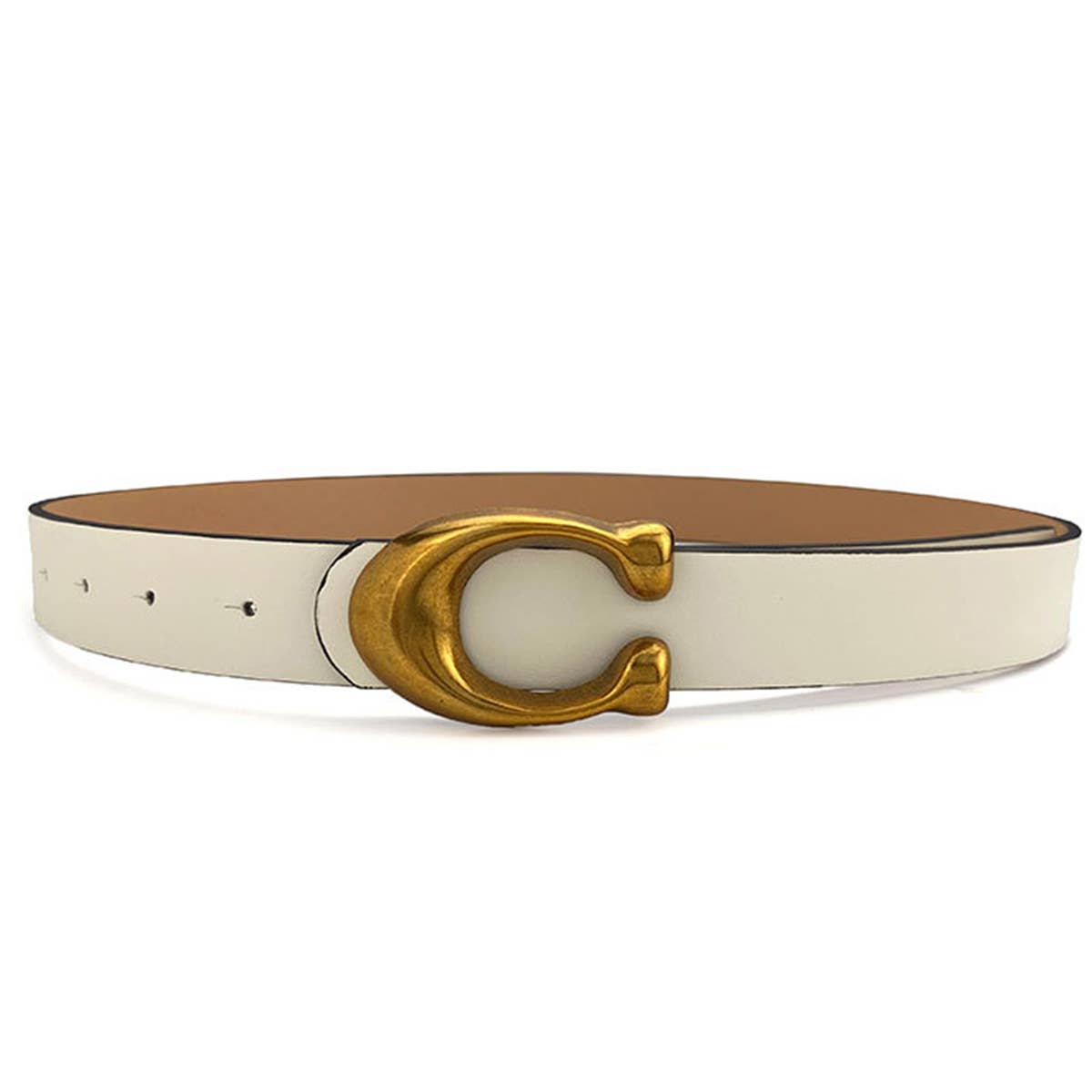 WOMEN FASHION RETRO U-BUCKLE BELT Black / (OS) 1