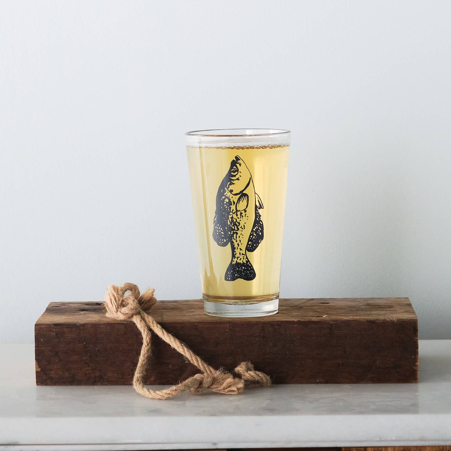 Gone Fishin' Pint Glass