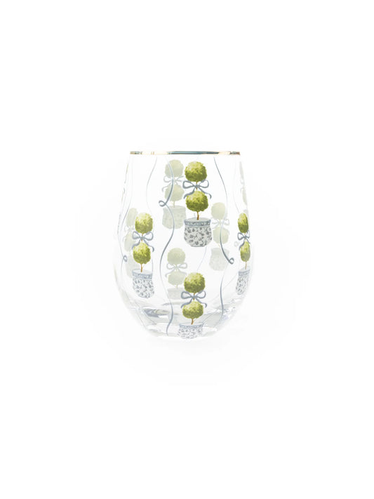 Topiary Wine Glass