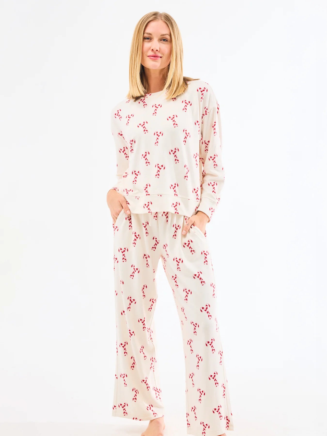 Candy Canes Pajama Set