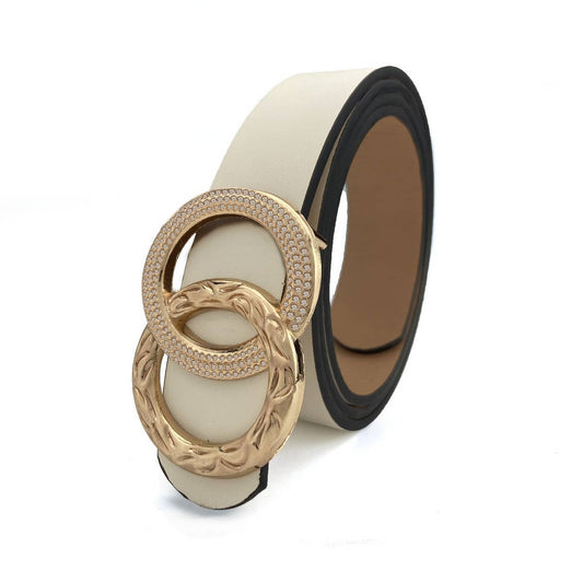 ROUND BUTTON BELT White / (OS) 1