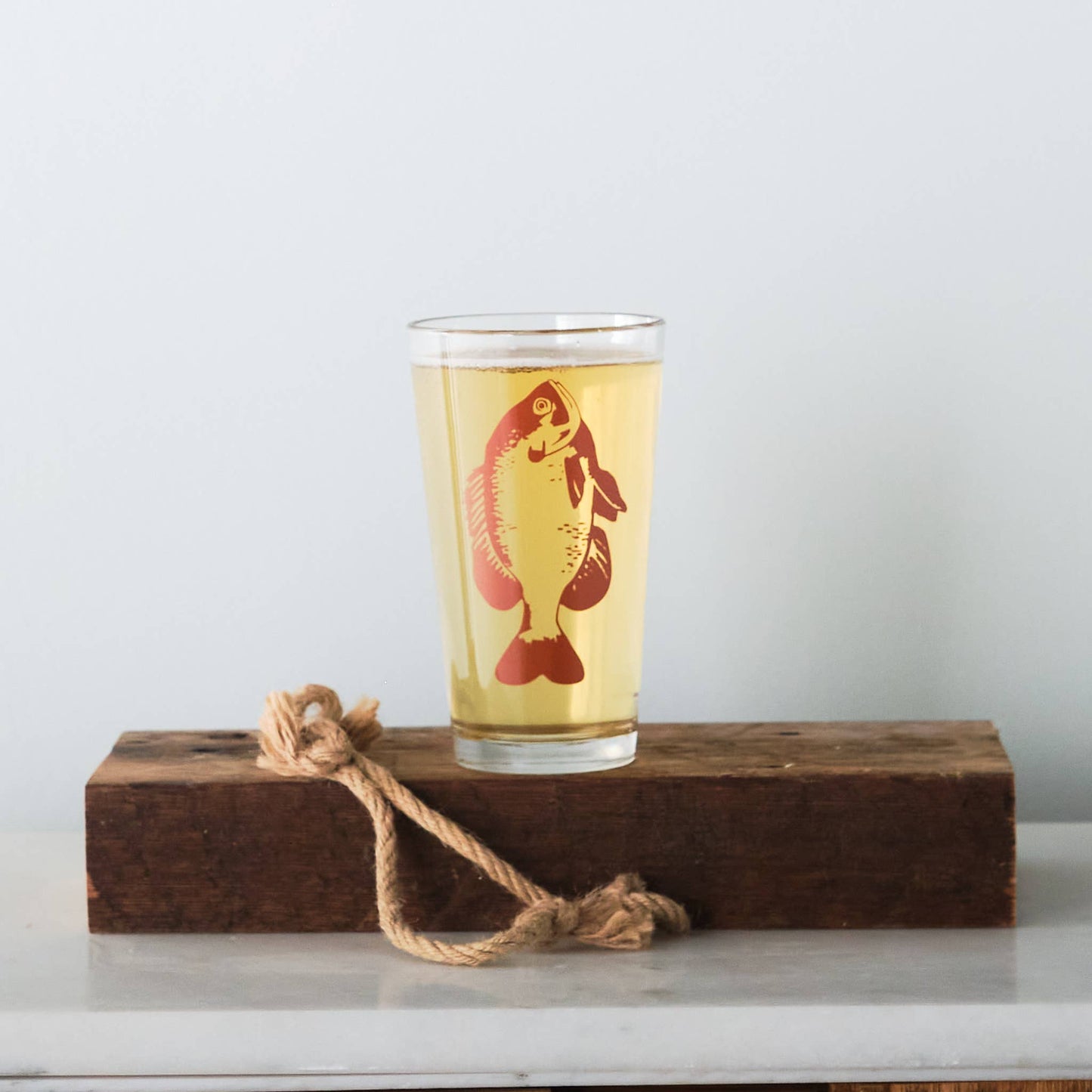 Gone Fishin' Pint Glass