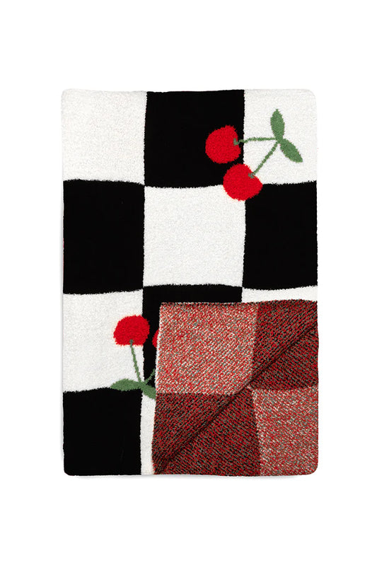 Cherry Checkered Blanket