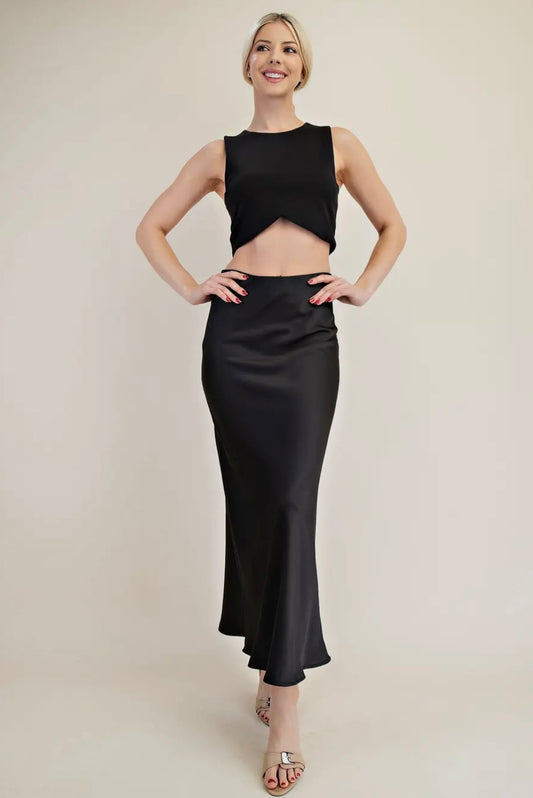 Black Midi Skirt