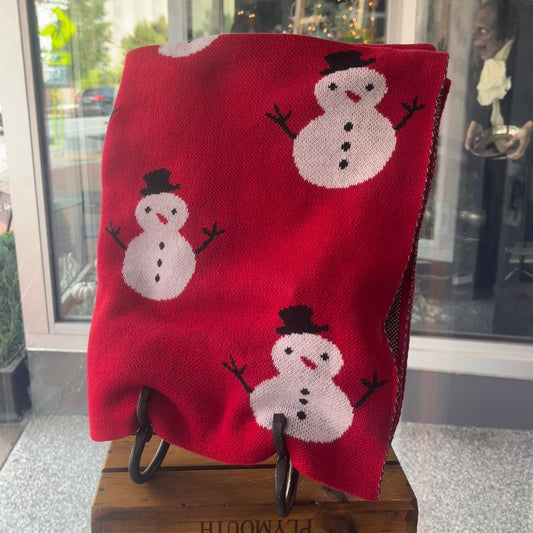 Snowman Throw Blanket