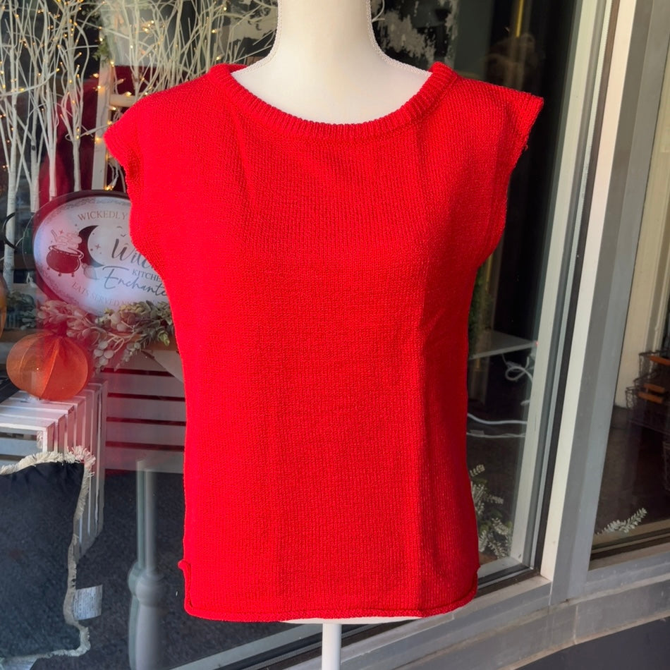 Red Sweater Tank