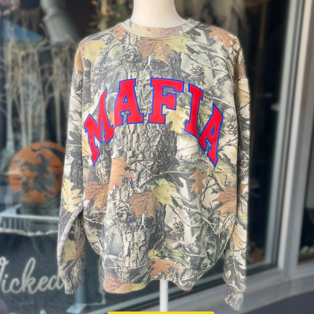 Mafia Vintage Woods Camo Crewneck