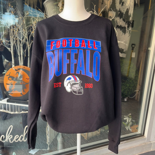 Black Buffalo Bills Crewneck