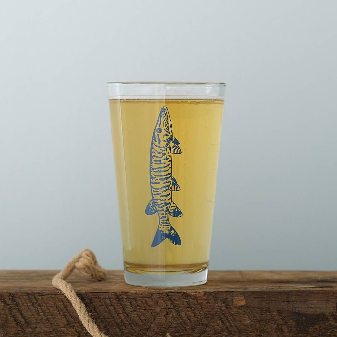 Gone Fishin' Pint Glass