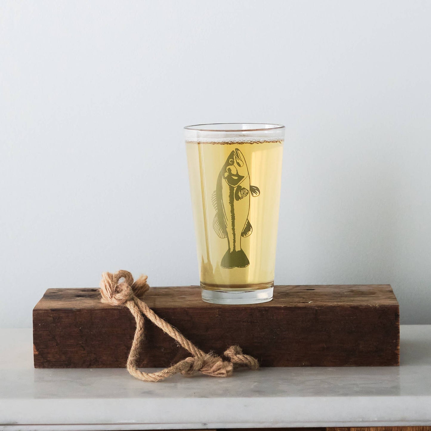 Gone Fishin' Pint Glass