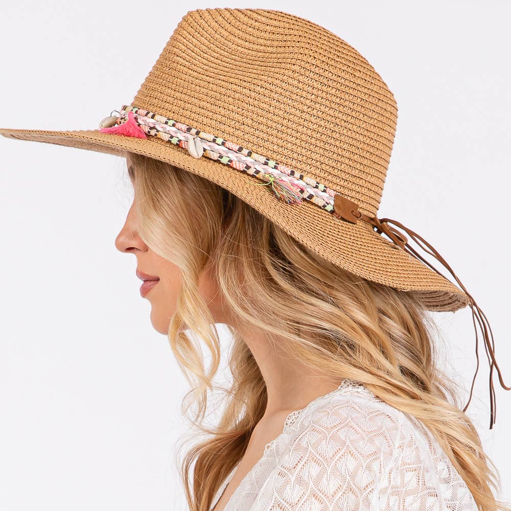 Taupe Boho Sun Hat