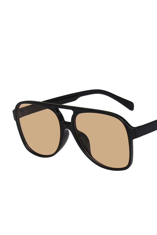 Vintage Double Bridge Aviator Sunglasses_CWASG0113: LIGHTBLACK / (OS) 1